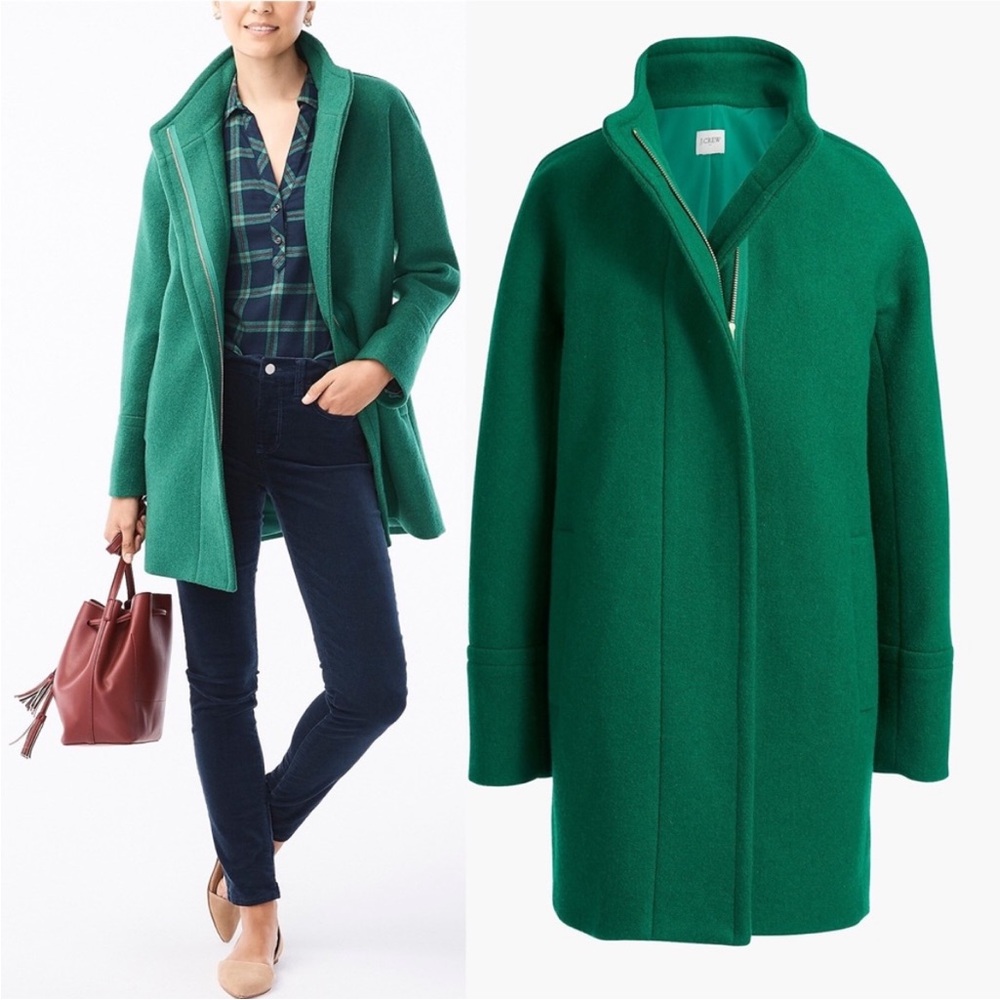 ‘J. Crew’ Green Wool Coat